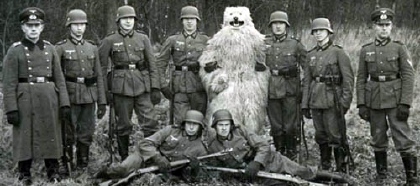 Bear with army