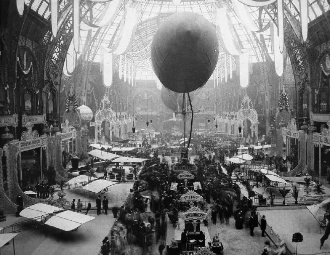 Photo is of the first Paris air show, 1909