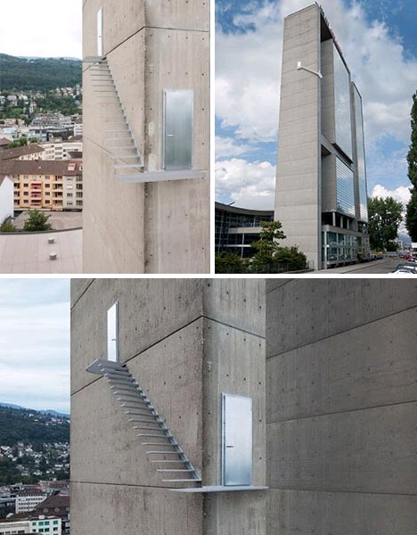 Suspended stairs