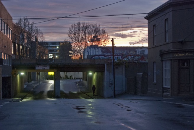 Empty streets at dawn