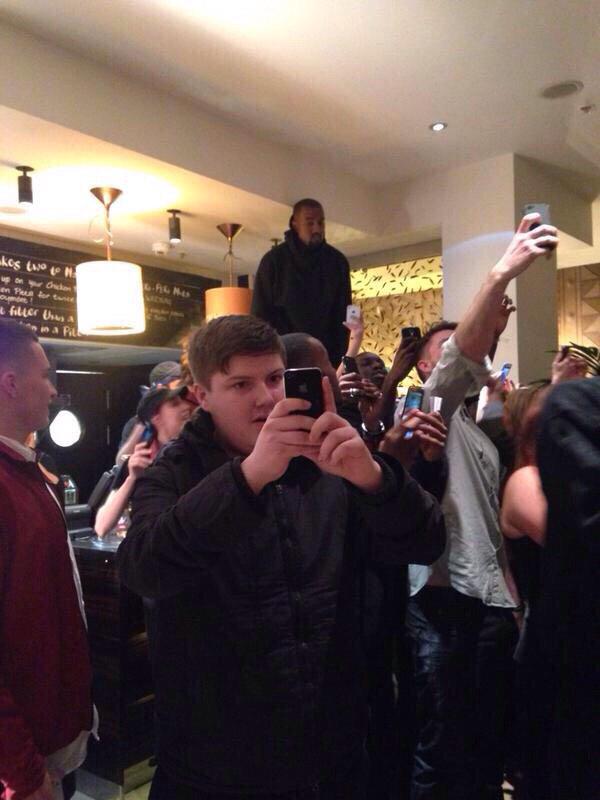 Kanye at Nandos