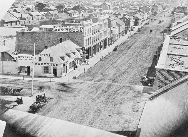 Rideau and Dalhousie streets Ottawa 1860