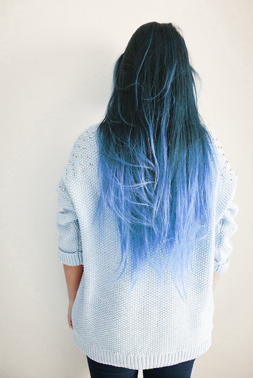 Blue ombre