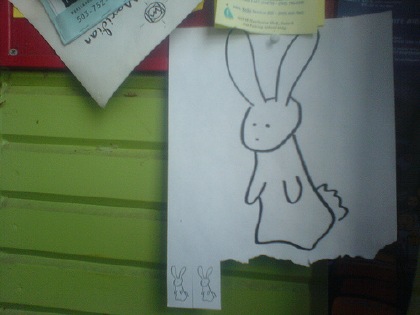 bunny sign