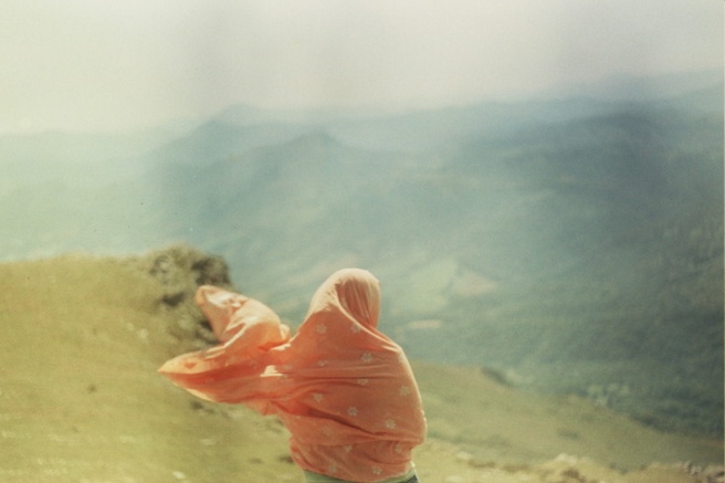 Woman on hill