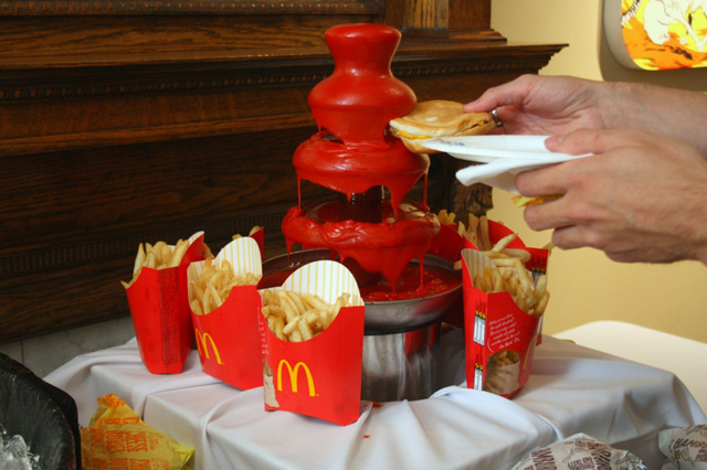 Ketchup Fountain, by Britt Spencer