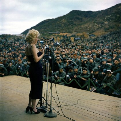 Marilyn and the troops