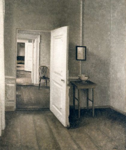 Vilhelm Hammershoi's Las cuatro habitaciones