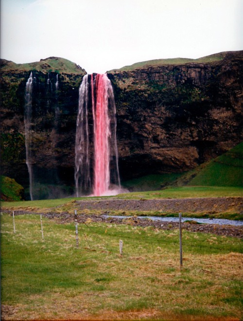 Pink falls