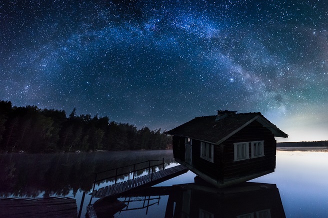 picture of a floating sauna