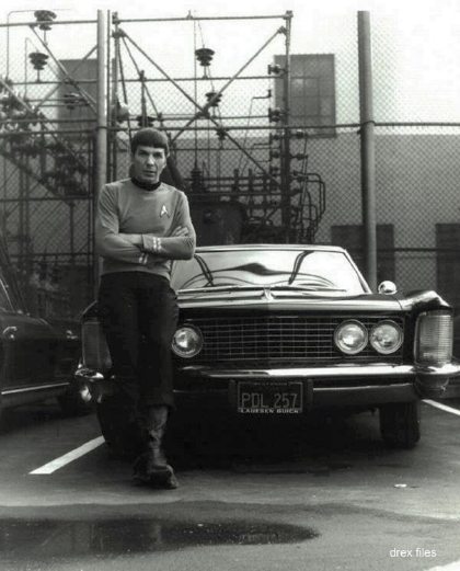 Spock and a car