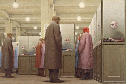 Government Bureau, 1956 , George Tooker