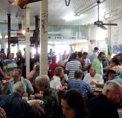 Zydeco breakfast, photo by Sean Michaels (c)